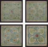 Paragon Verdigris Pattern S/4 Blue 20 X 20 X 3 Wall Art