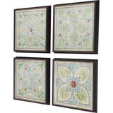 Paragon Verdigris Pattern S/4 Blue 20 X 20 X 3 Wall Art