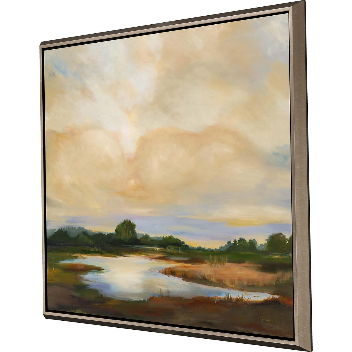 Paragon Sunset Hues Green 43 X 43 X 3 Wall Art