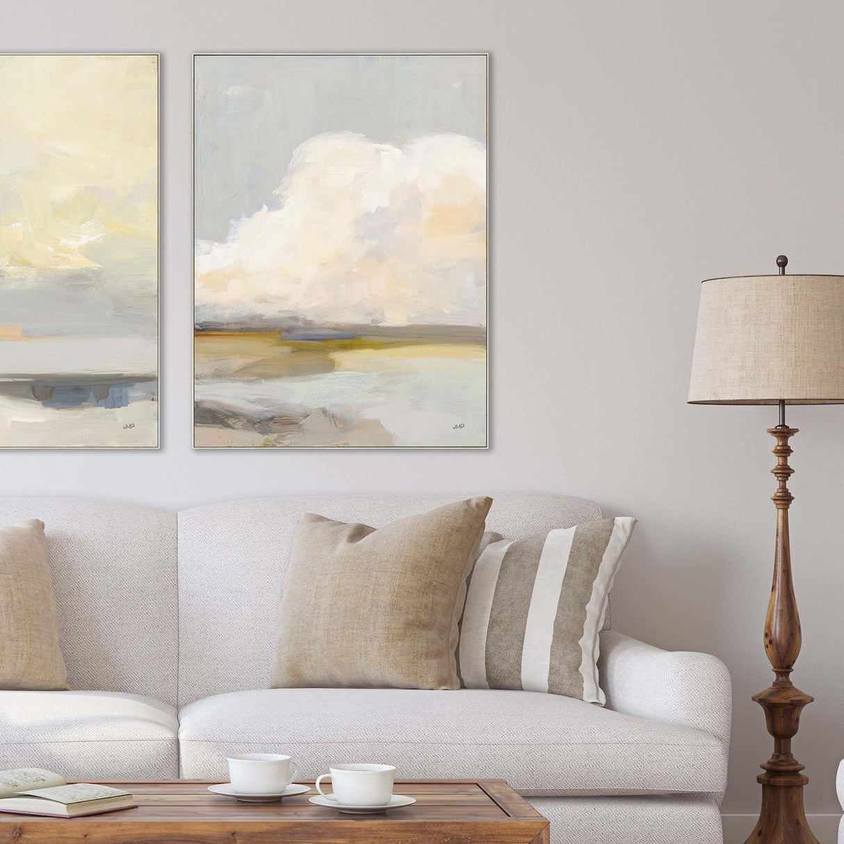 Paragon Dream of Clouds Blue 48 X 36 X 3 Wall Art