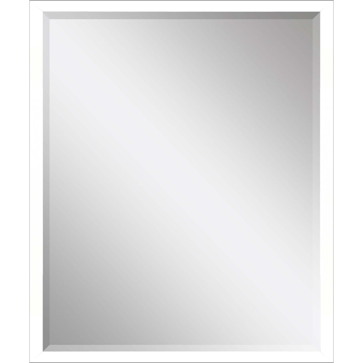 Paragon #867 22 x 28 Beveled White 30 X 24 X 3 Wall Mirror