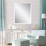 Paragon #867 30 x 40 Beveled White 42 X 32 X 3 Wall Mirror