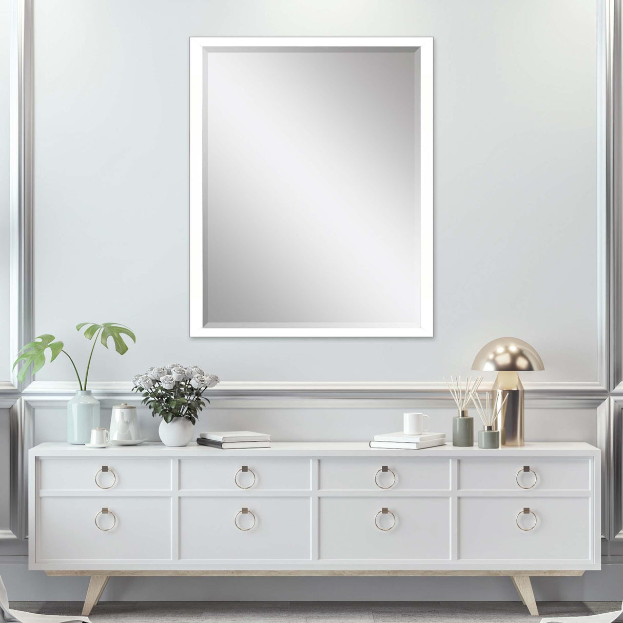 Paragon #867 36 x 48 Beveled White 50 X 38 X 3 Wall Mirror