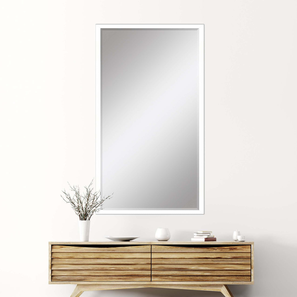 Paragon #867 30 x 72 Beveled White 74 X 32 X 3 Wall Mirror