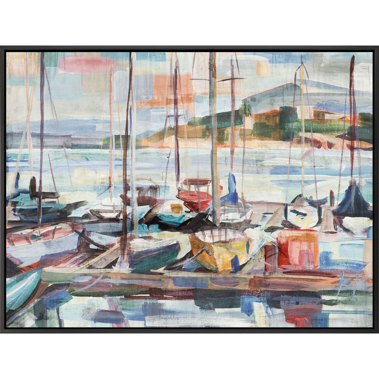 Paragon Leschi Evening Blue 38 X 50 X 3 Wall Art