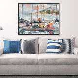 Paragon Leschi Evening Blue 38 X 50 X 3 Wall Art