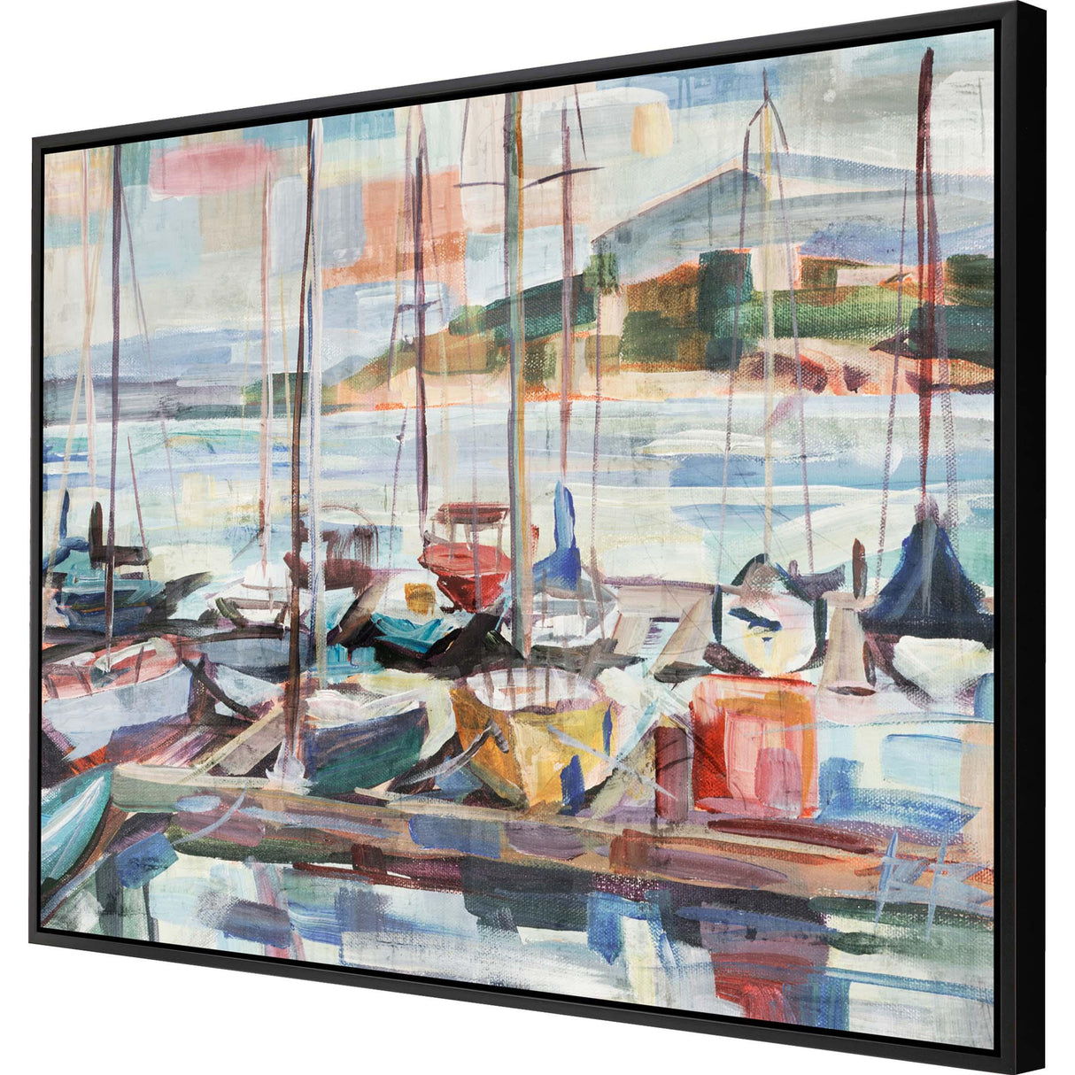 Paragon Leschi Evening Blue 38 X 50 X 3 Wall Art
