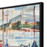 Paragon Leschi Evening Blue 38 X 50 X 3 Wall Art