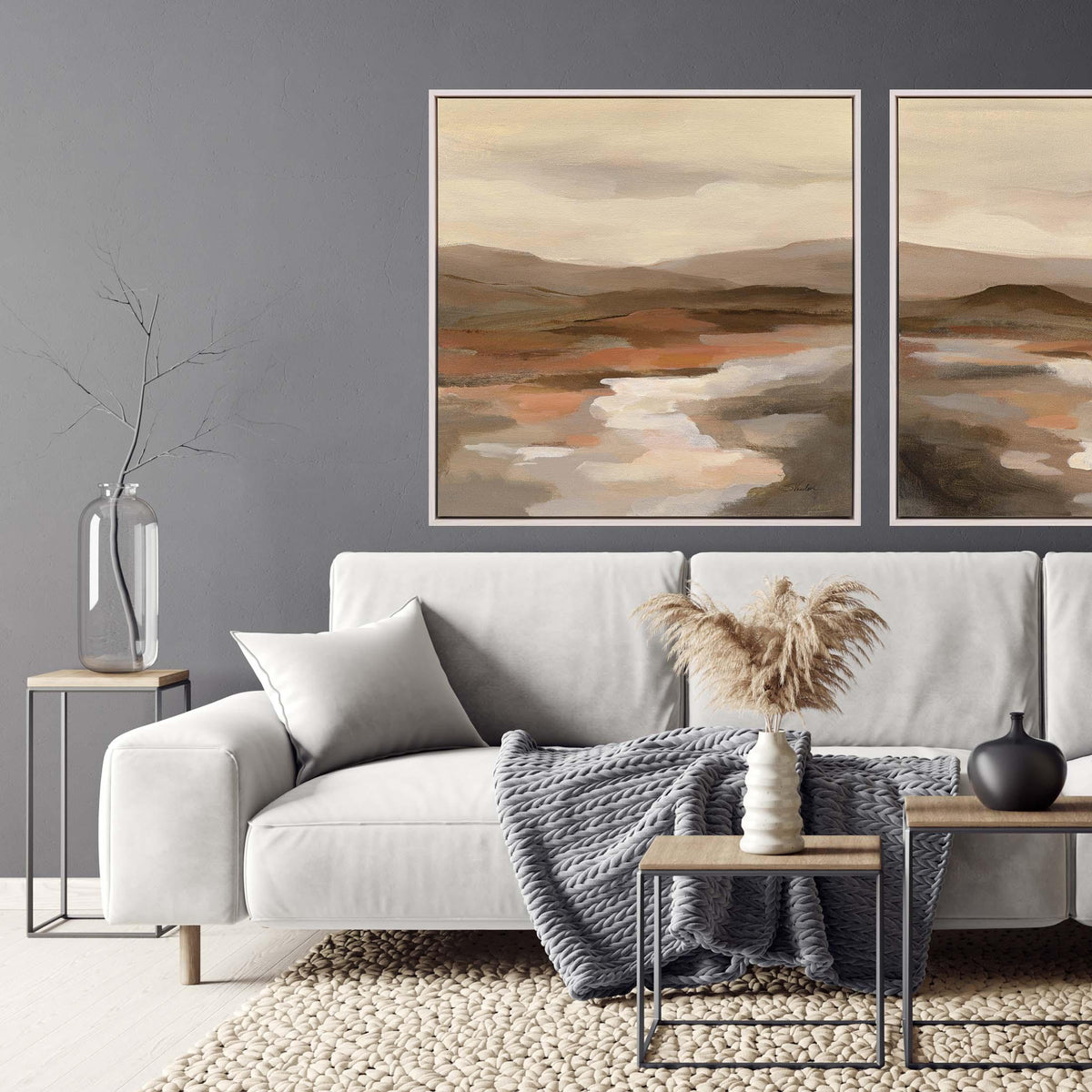 Paragon Cinnamon Riverbank I Brown 40 X 40 X 3 Wall Art