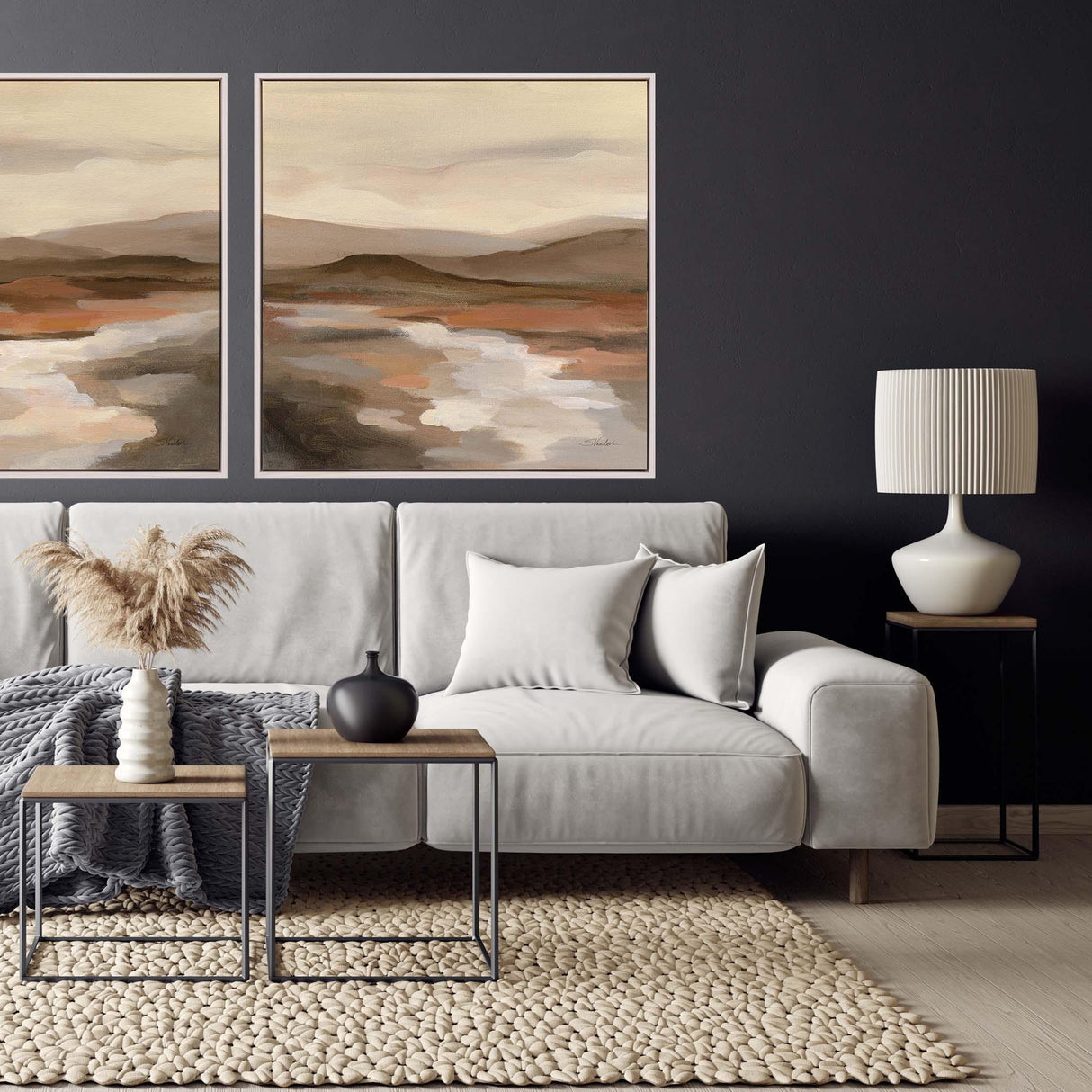 Paragon Cinnamon Riverbank II Brown 40 X 40 X 3 Wall Art
