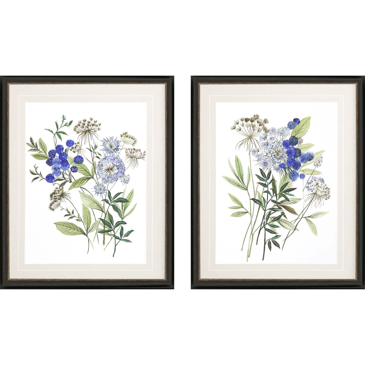 Paragon Botana S/2 Blue 32 X 26 X 3 Wall Art
