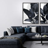 Paragon Palm Noir I Blue 50 X 38 X 3 Wall Art