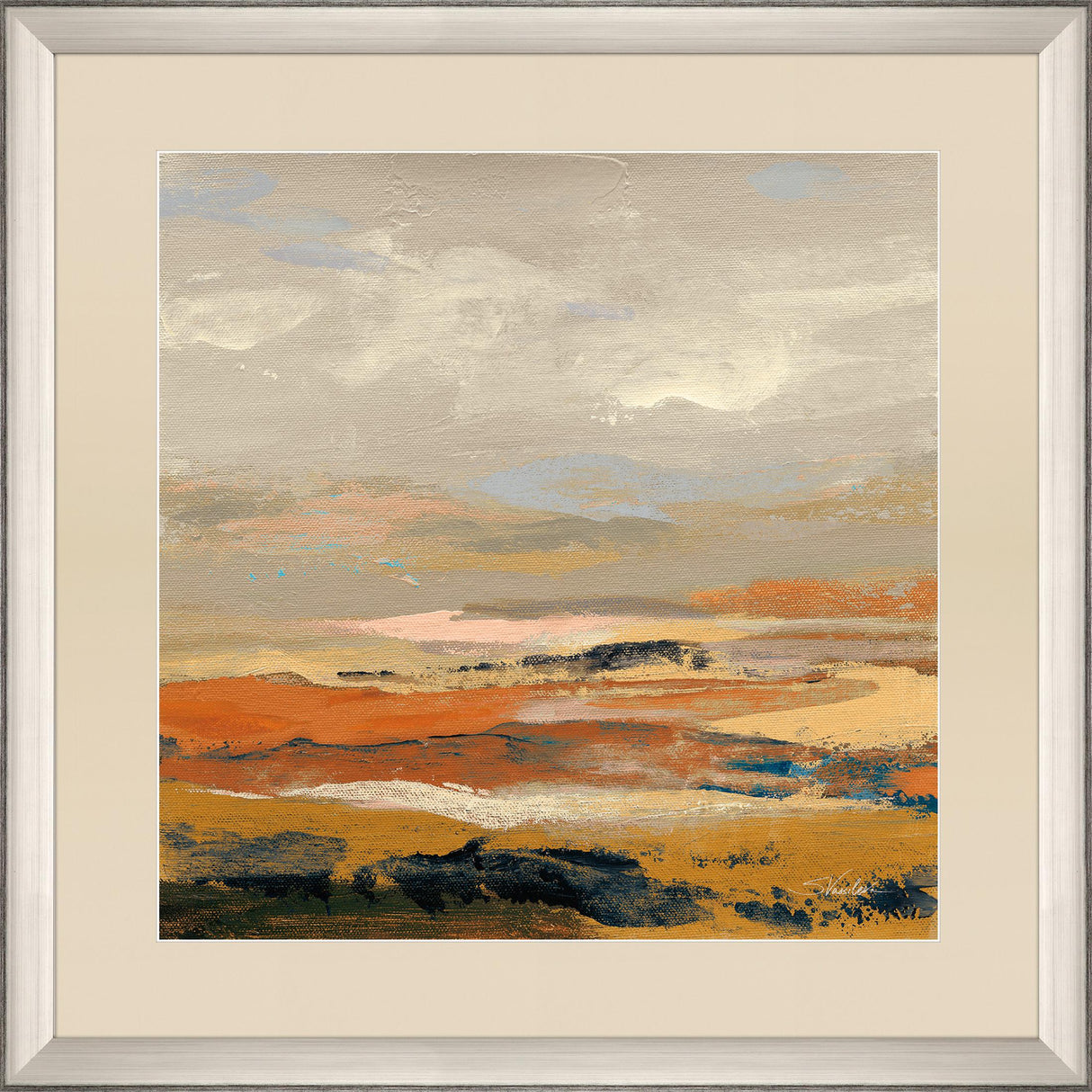 Paragon Warm Bay II Orange 36 X 36 X 3 Wall Art