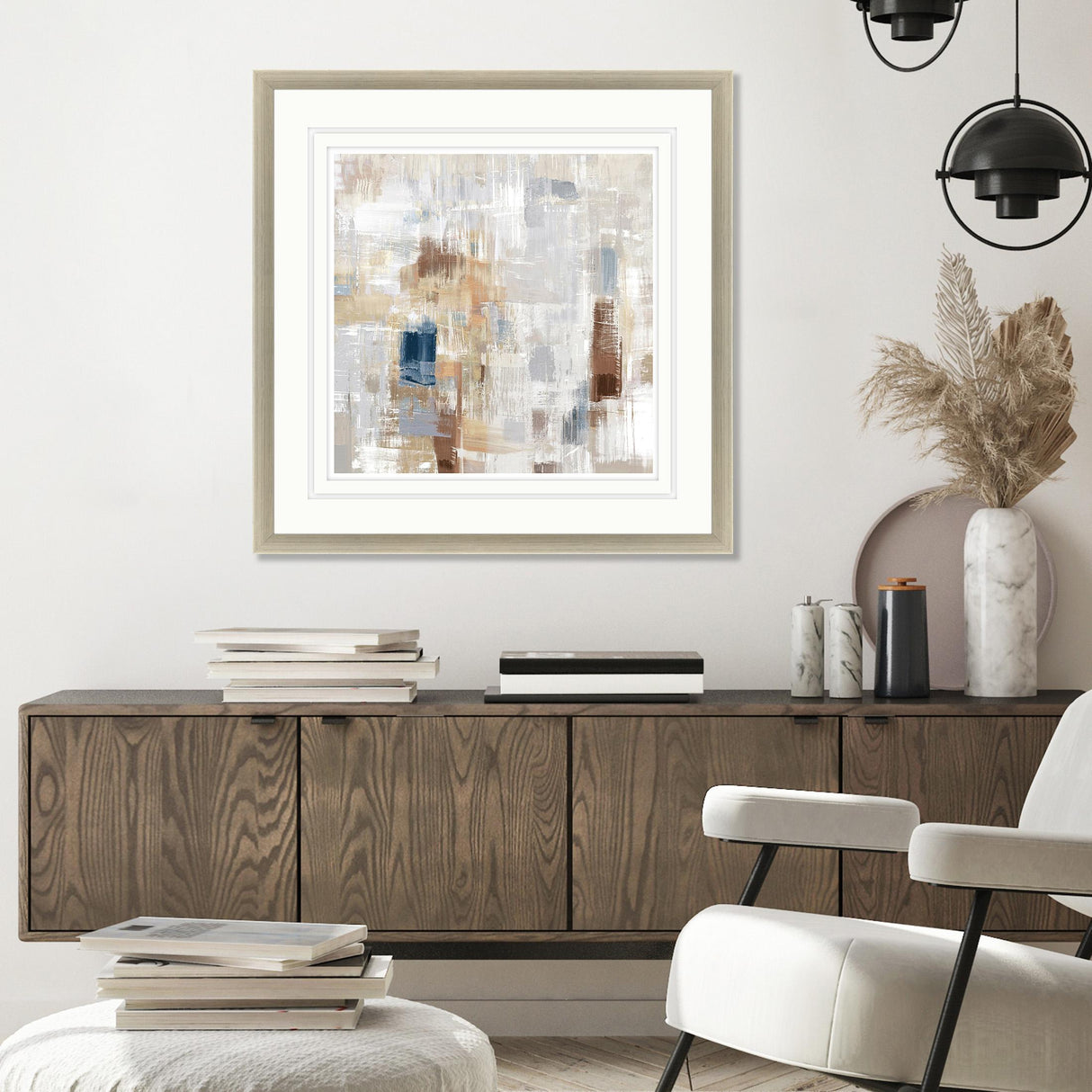 Paragon Storm Rush White 41 X 41 X 2 Wall Art