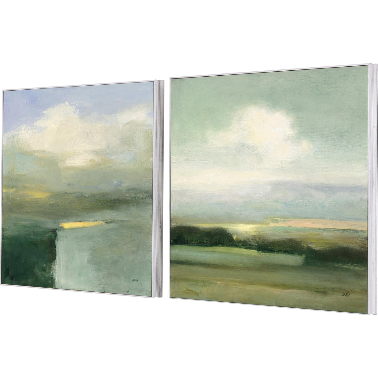 Paragon View S/2 Green 24 X 24 X 2 Wall Art