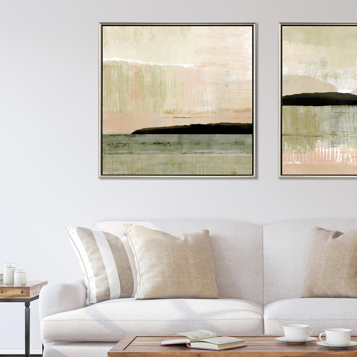Paragon Blush Horizon I Beige 41 X 41 X 3 Wall Art