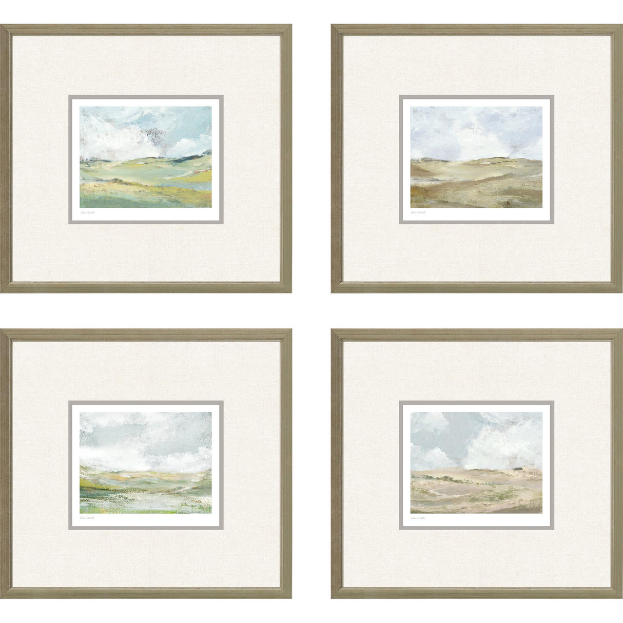 Paragon Afternoon S/4 Green 14 X 15 X 1 Wall Art