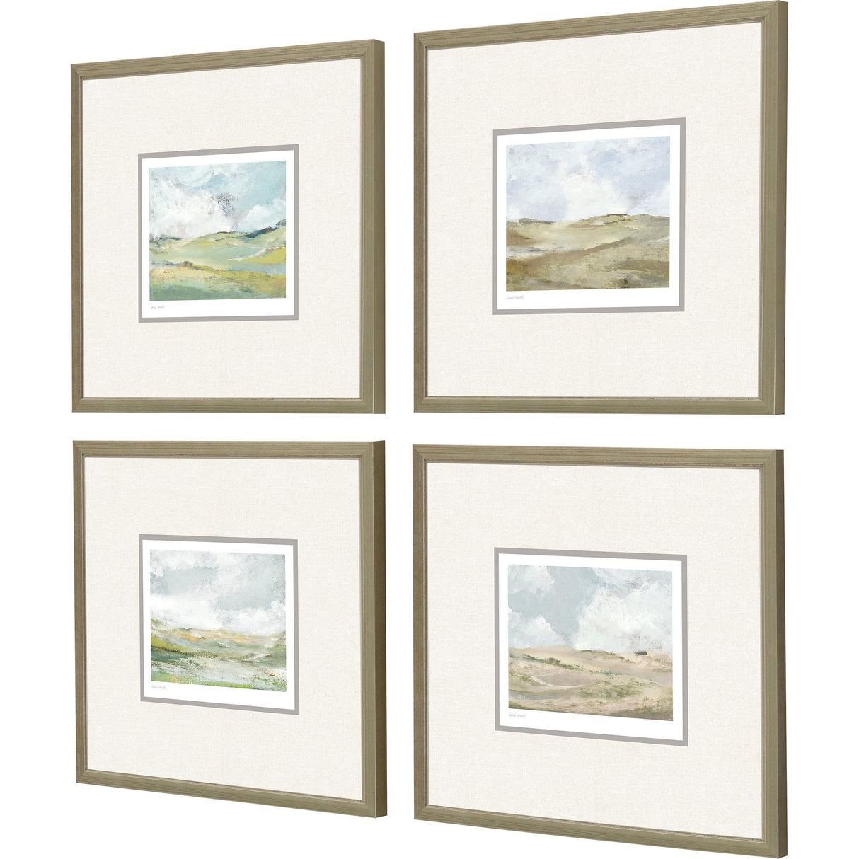 Paragon Afternoon S/4 Green 14 X 15 X 1 Wall Art