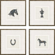 Paragon Equestrian S/4 Black 20 X 20 X 1 Wall Art