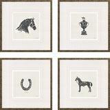 Paragon Equestrian S/4 Black 20 X 20 X 1 Wall Art
