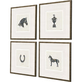 Paragon Equestrian S/4 Black 20 X 20 X 1 Wall Art
