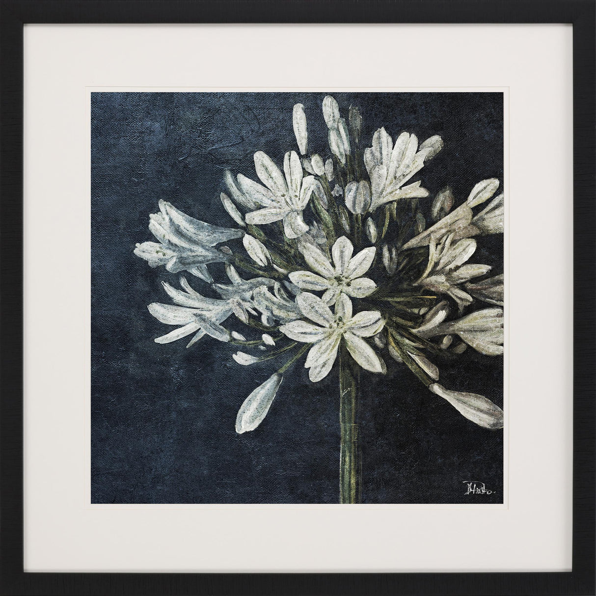 Paragon Midnight Lilies I Black 43 X 43 X 2 Wall Art
