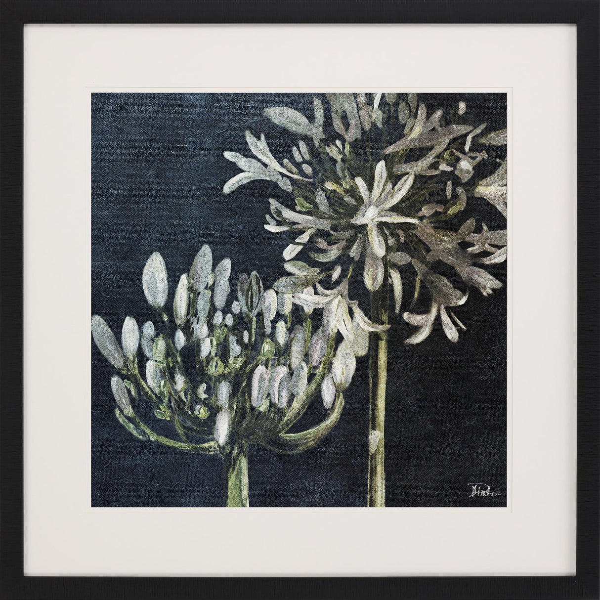 Paragon Midnight Lilies II Black 43 X 43 X 2 Wall Art