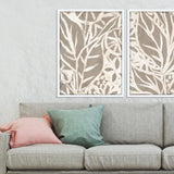 Paragon Mudcloth Foliage I Beige 50 X 38 X 3 Wall Art