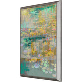Paragon Reeds and Lilies I Turquoise 39 X 27 X 2 Wall Art