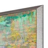 Paragon Reeds and Lilies I Turquoise 39 X 27 X 2 Wall Art