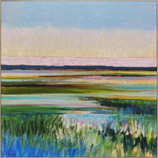 Paragon Tidal Waters Blue 37 X 37 X 3 Wall Art
