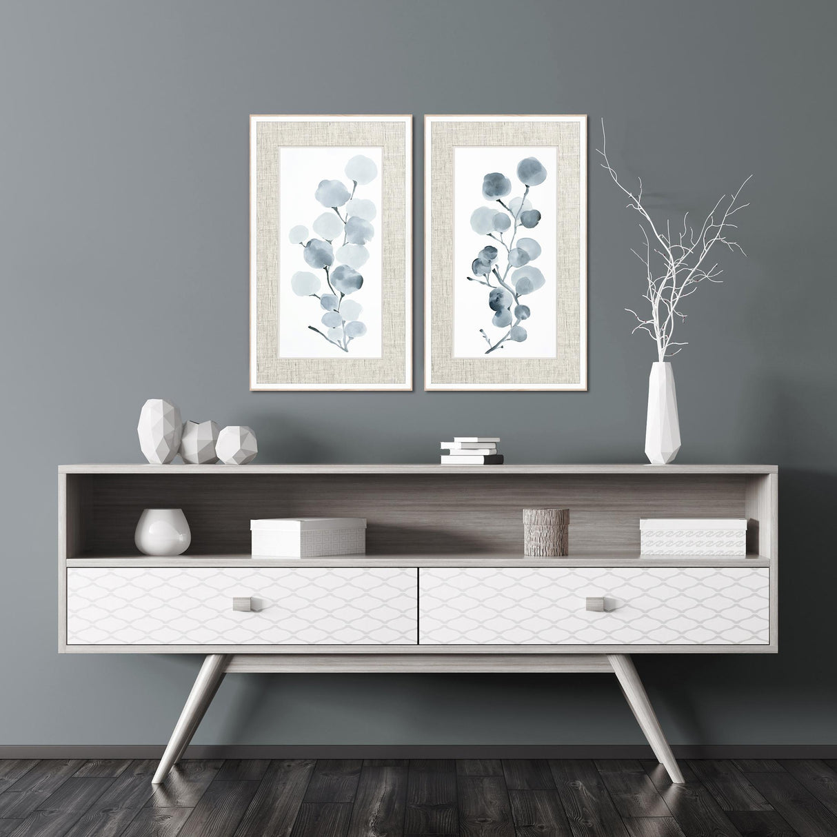 Paragon Gray Botanical S/2 Gray 31 X 19 X 2 Wall Art