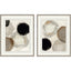 Paragon Beige Rings S/2 Gray 31 X 25 X 2 Wall Art