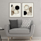Paragon Beige Rings S/2 Gray 31 X 25 X 2 Wall Art