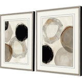 Paragon Beige Rings S/2 Gray 31 X 25 X 2 Wall Art