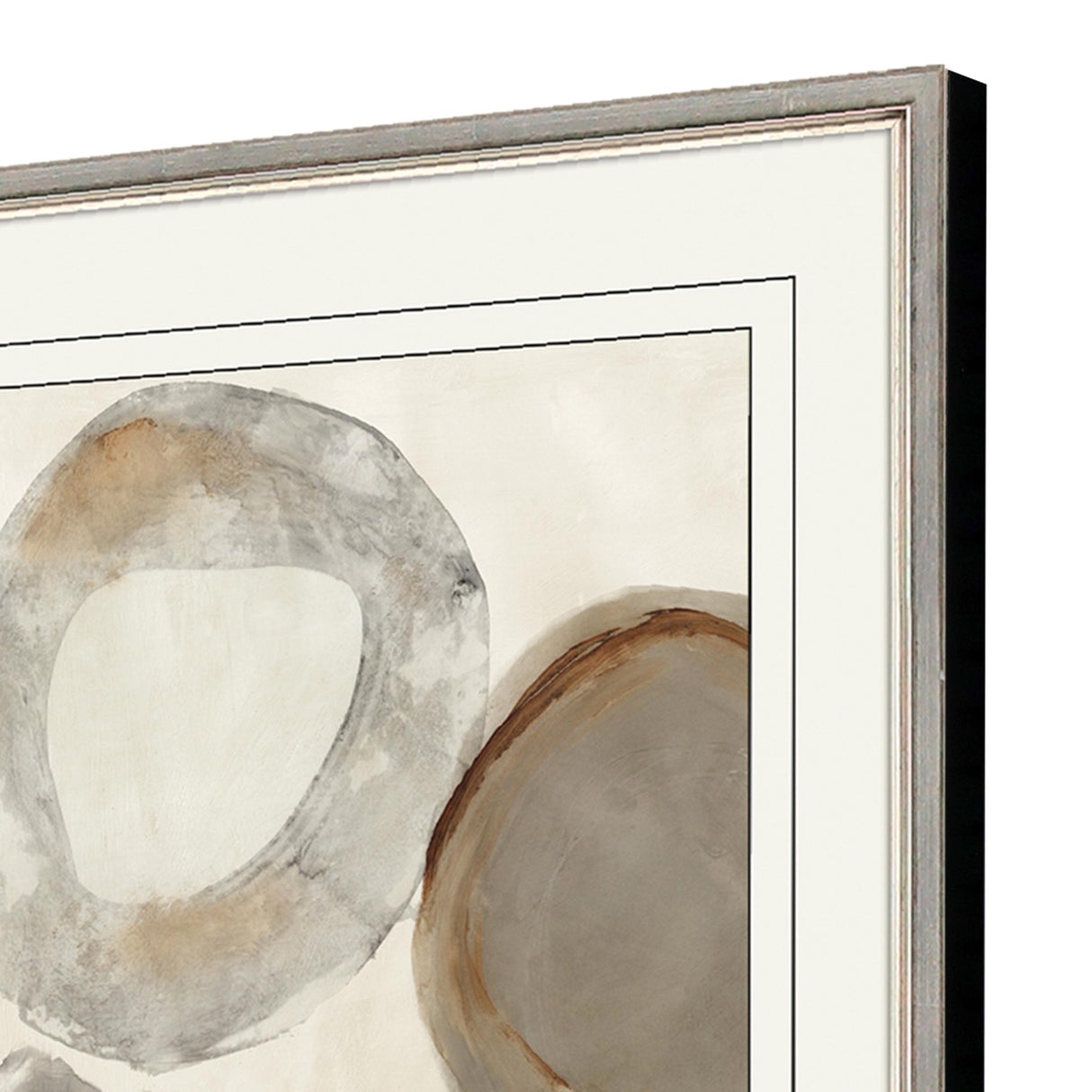 Paragon Beige Rings S/2 Gray 31 X 25 X 2 Wall Art