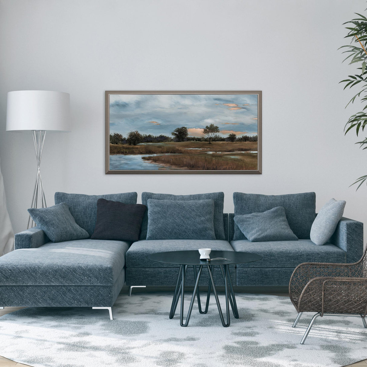 Paragon River Walk Brown 27 X 51 X 2 Wall Art
