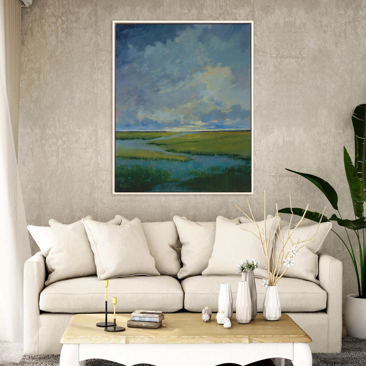 Paragon Quiet Reflection Blue 52 X 42 X 3 Wall Art