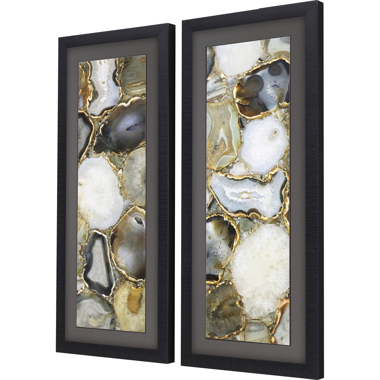 Paragon Agate S/2 Gray 43 X 19 X 2 Wall Art