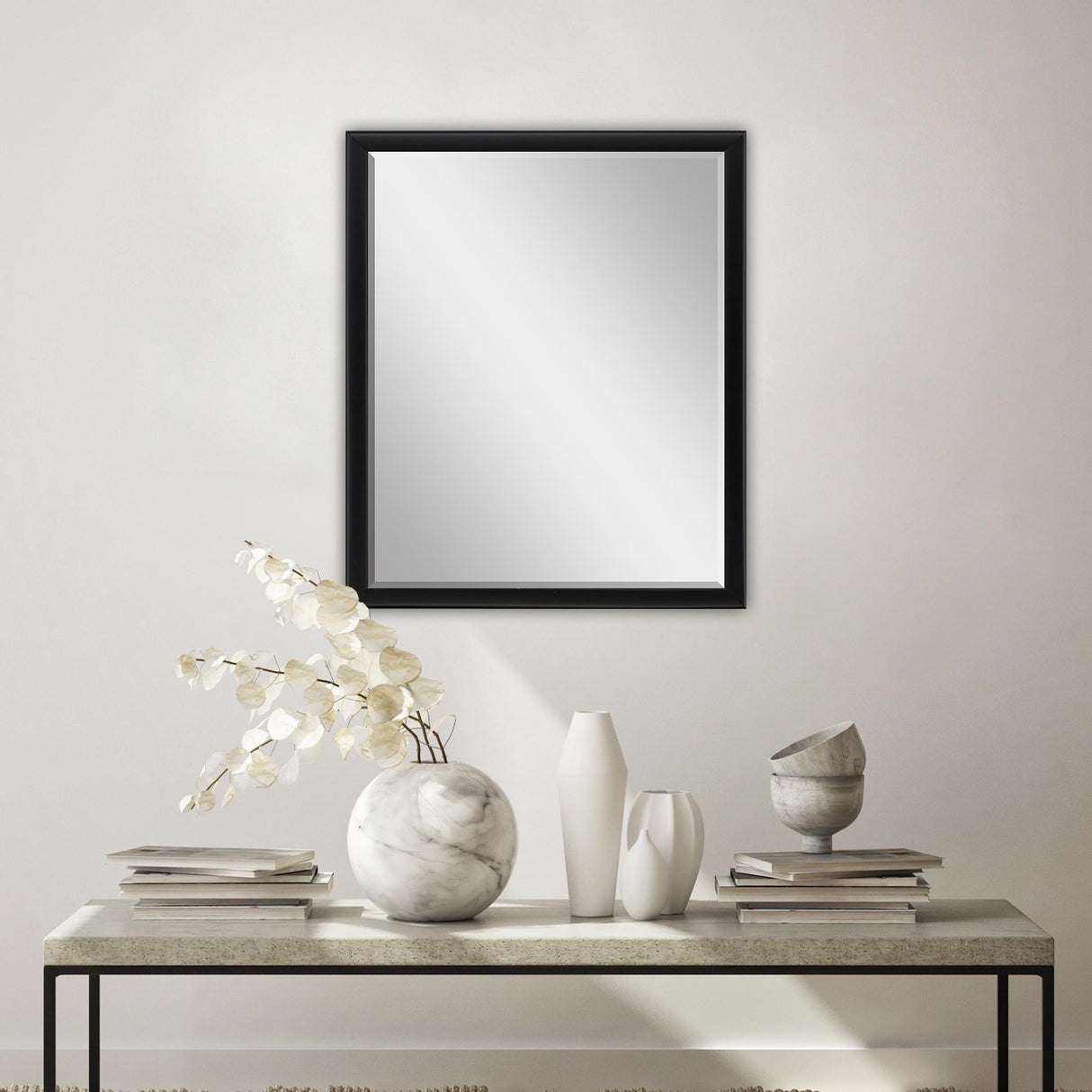 Paragon #374 22 x 28 Beveled Black 30 X 24 X 3 Wall Mirror