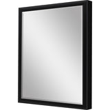 Paragon #374 22 x 28 Beveled Black 30 X 24 X 3 Wall Mirror
