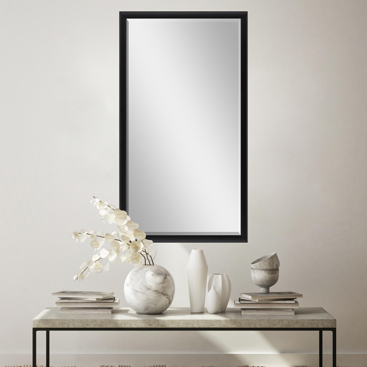 Paragon #374 30 x 72 Beveled Black 74 X 32 X 3 Wall Mirror