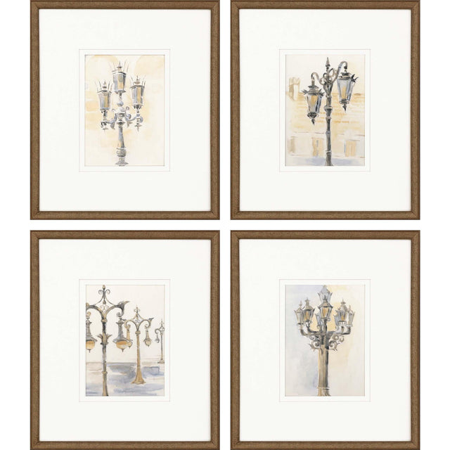 Paragon Light Posts S/4 Neutral 20 X 17 X 2 Wall Art