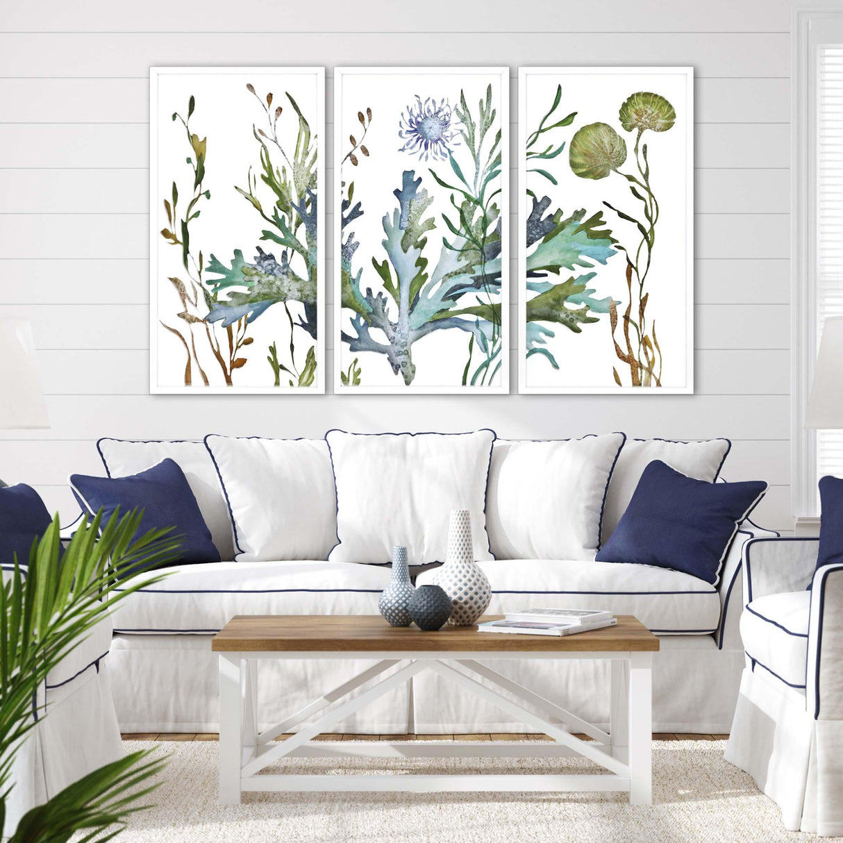 Paragon Underwater Living III Blue 50 X 26 X 3 Wall Art