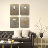 Paragon Poppy Pleasure S/4 Metallic 20 X 16 X 2 Wall Hanging