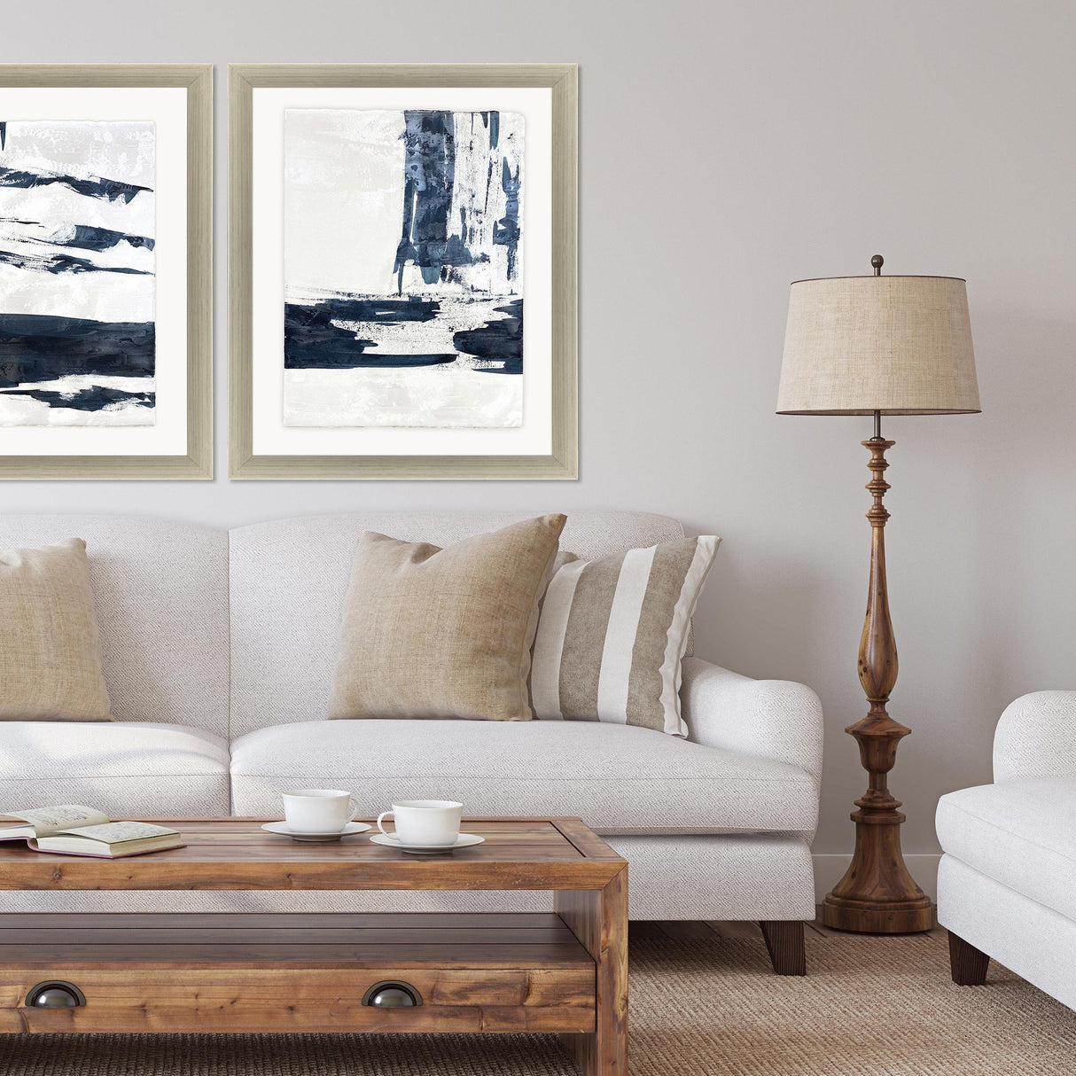 Paragon Windstorm II Blue 35 X 29 X 2 Wall Art