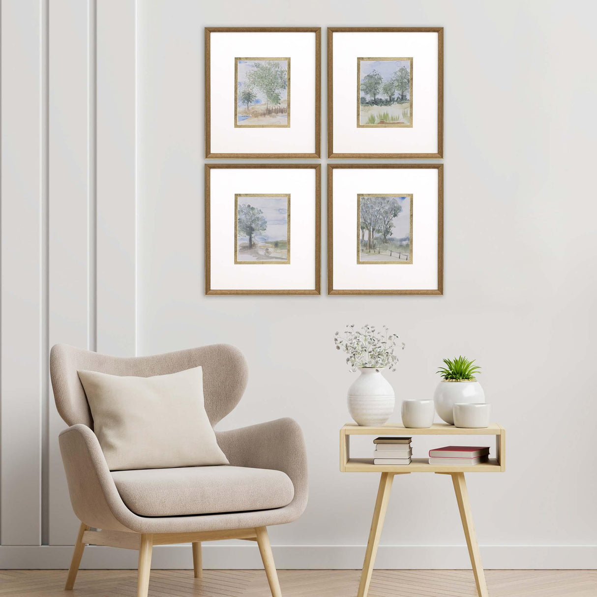 Paragon Along the Way II S/4 Blue 19 X 17 X 2 Wall Art