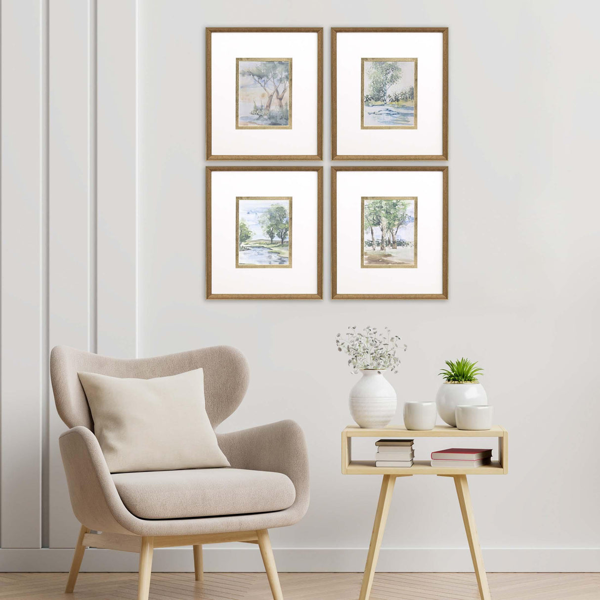 Paragon Along the Way I S/4 Blue 19 X 17 X 2 Wall Art