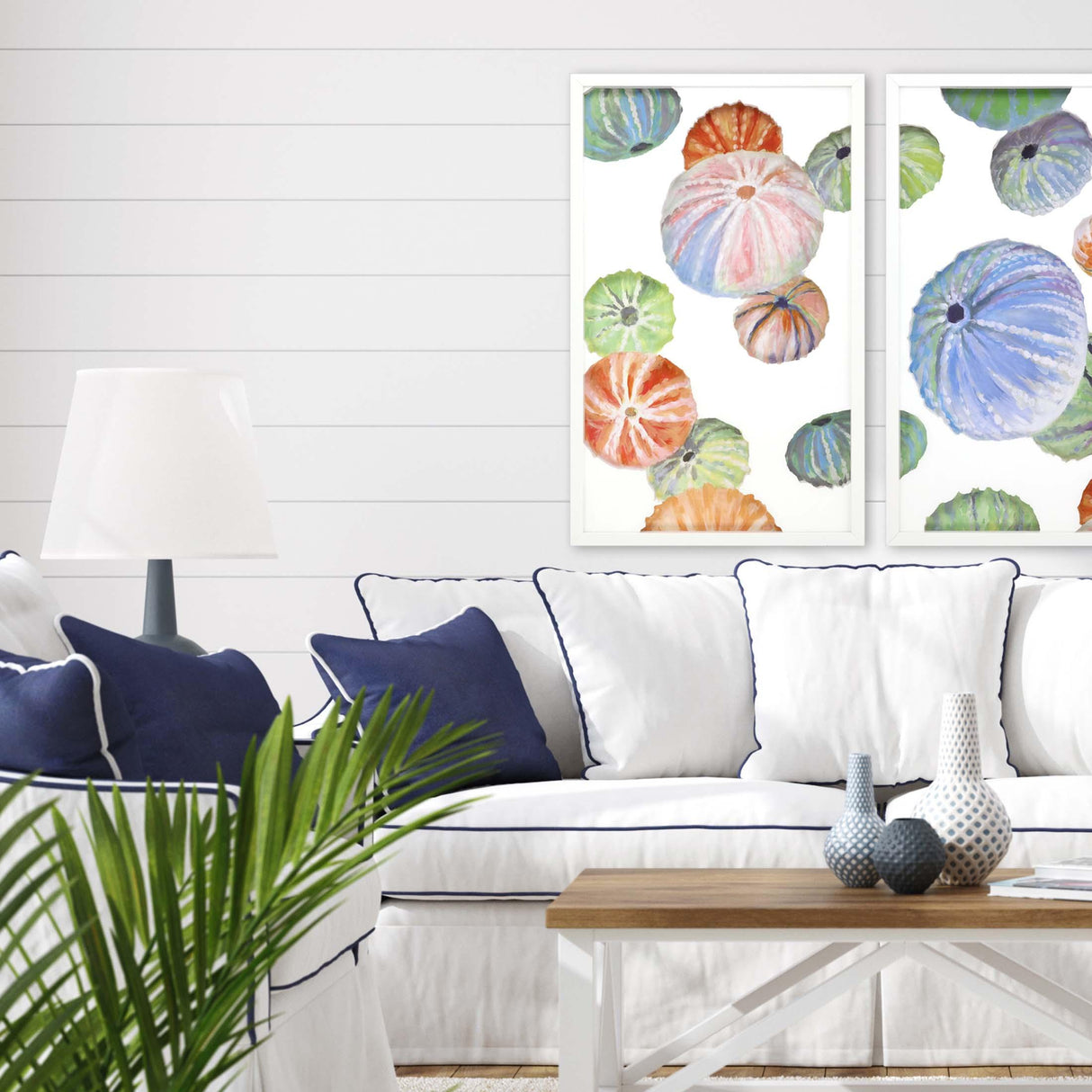 Paragon Sea Urchin I Blue 42 X 26 X 3 Wall Art