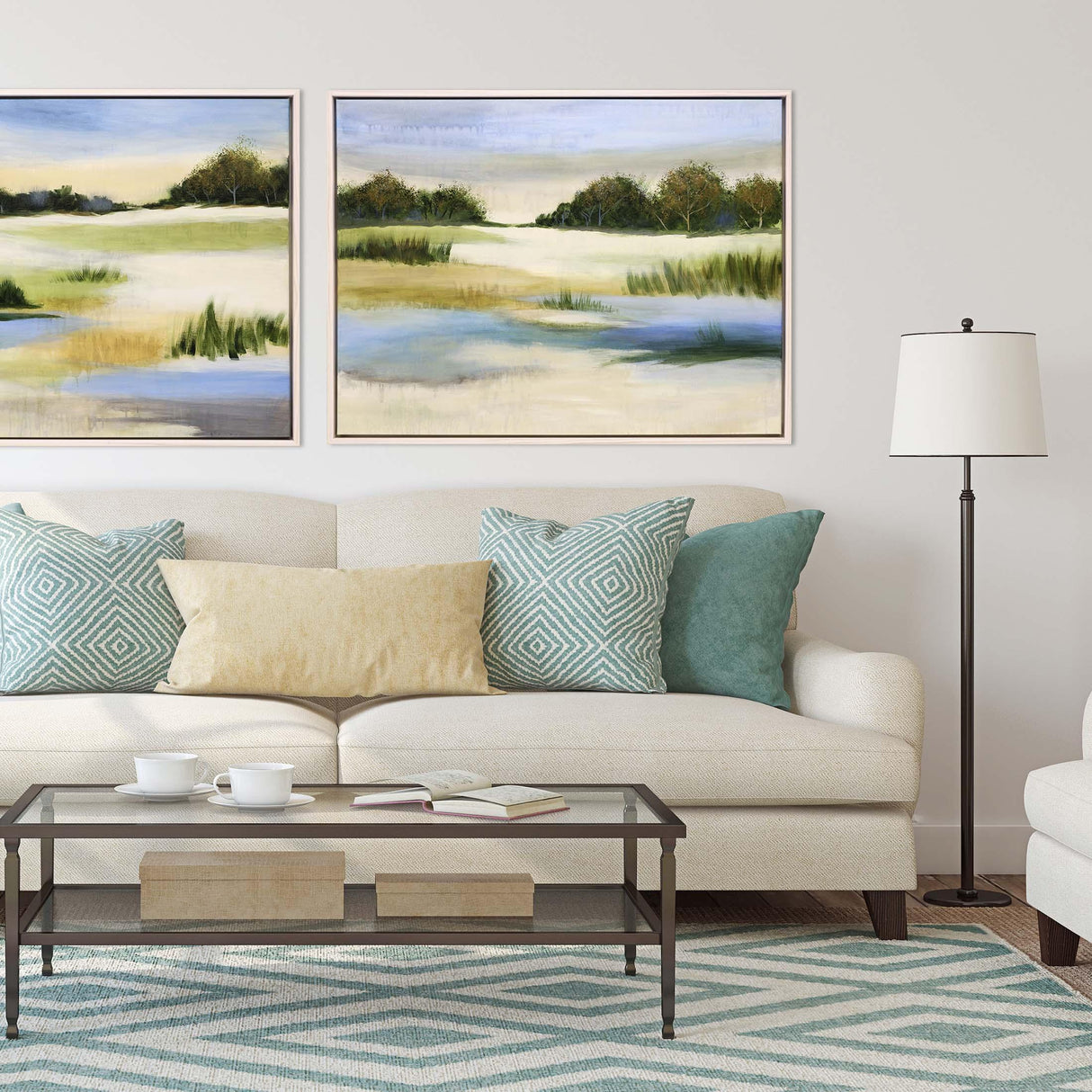 Paragon Soft Focus II Green 32 X 42 X 3 Wall Art